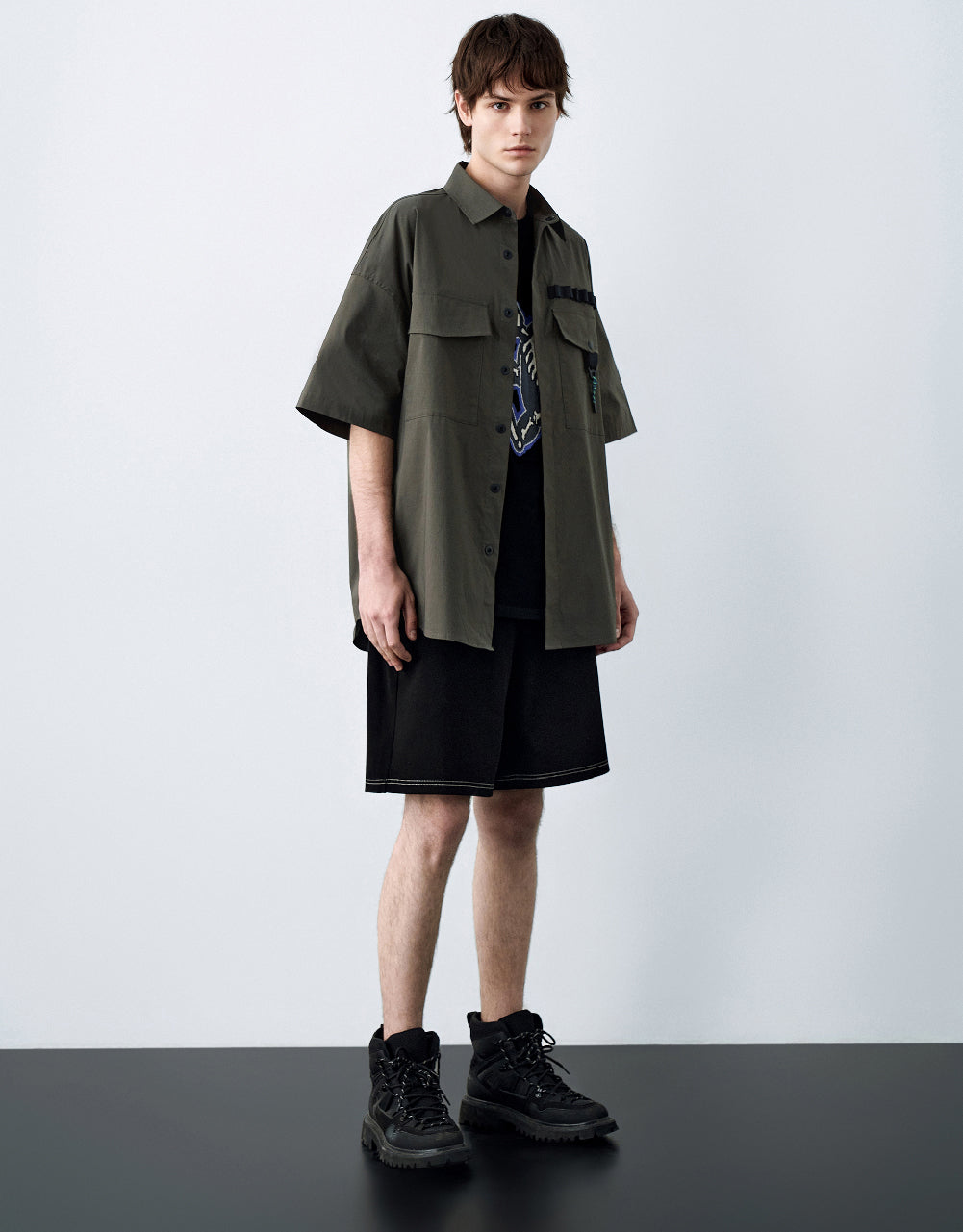 Drawstring Waist Oversized Shorts