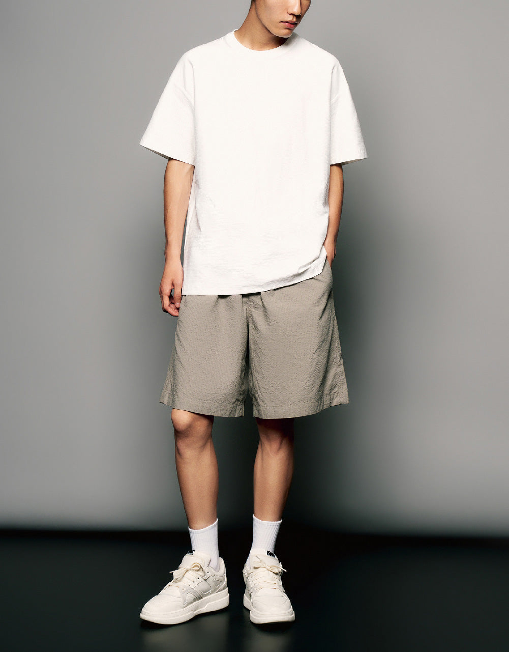 Drawstring Waist Shorts