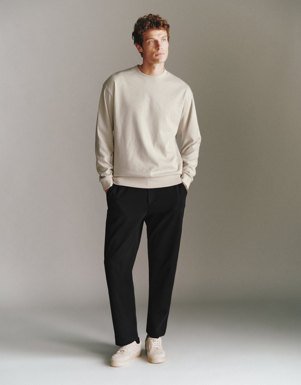 Knitted Carrot Fit Pants