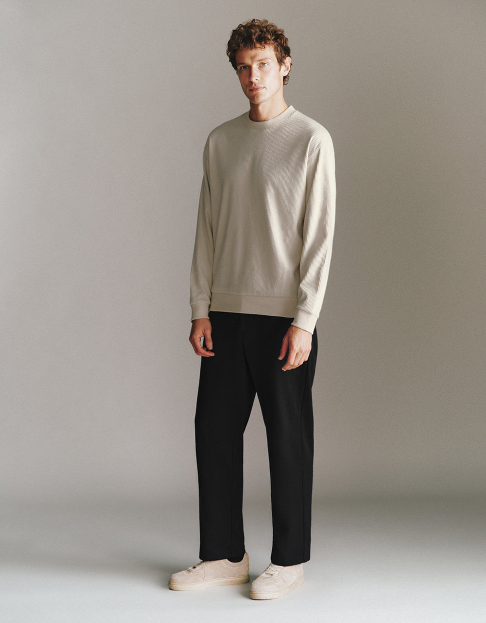 Knitted Carrot Fit Pants