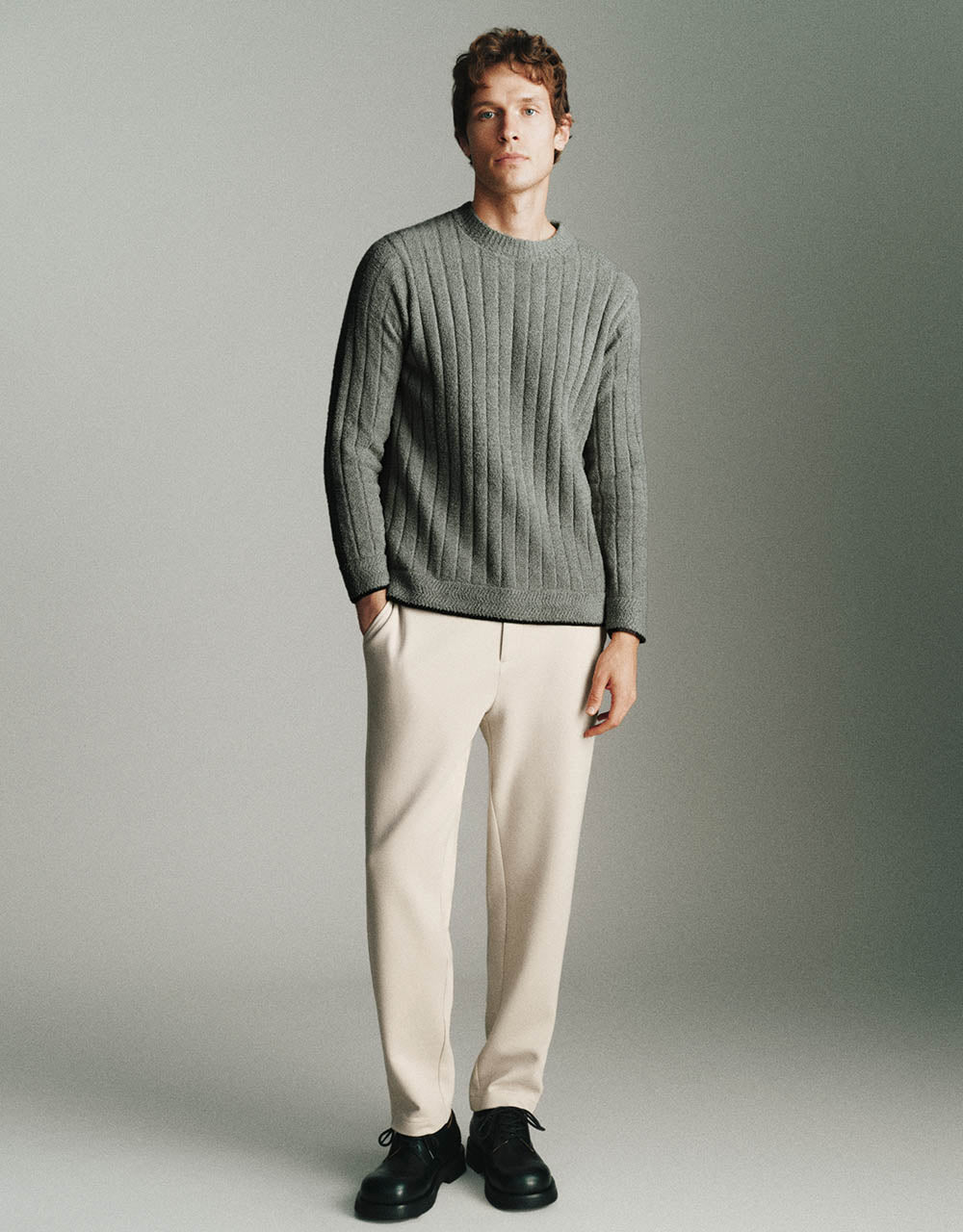 Knitted Carrot Fit Pants