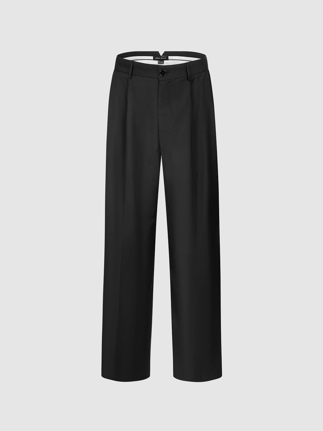 Tailored Pleated Wide Leg Pants