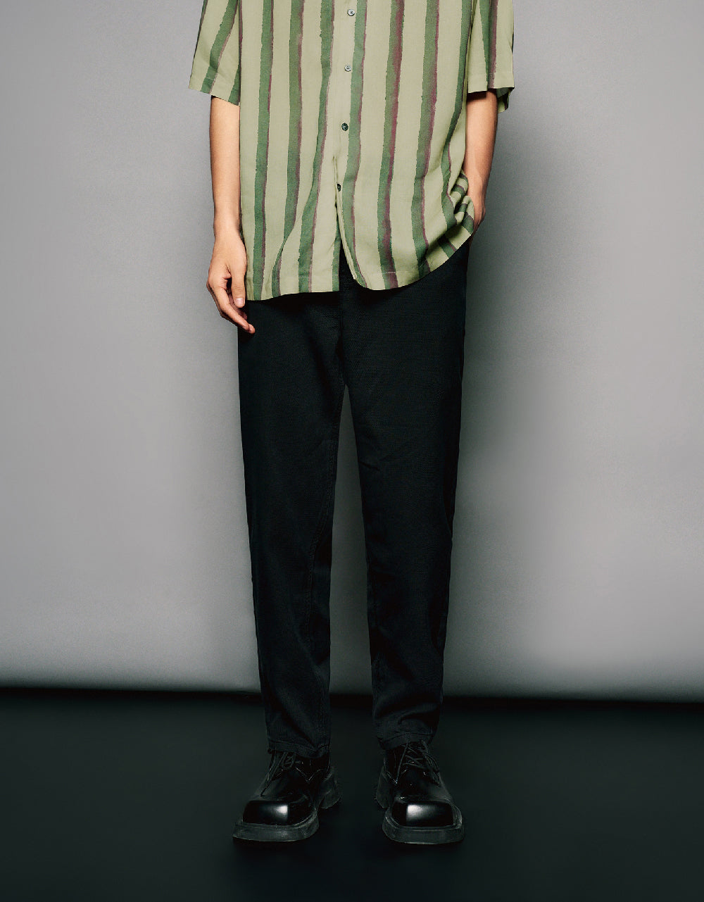 Mid-Waist Straight Jeans