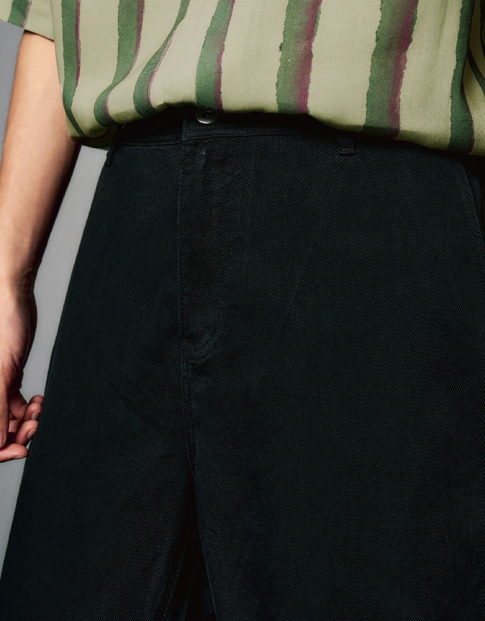 Mid-Waist Straight Jeans