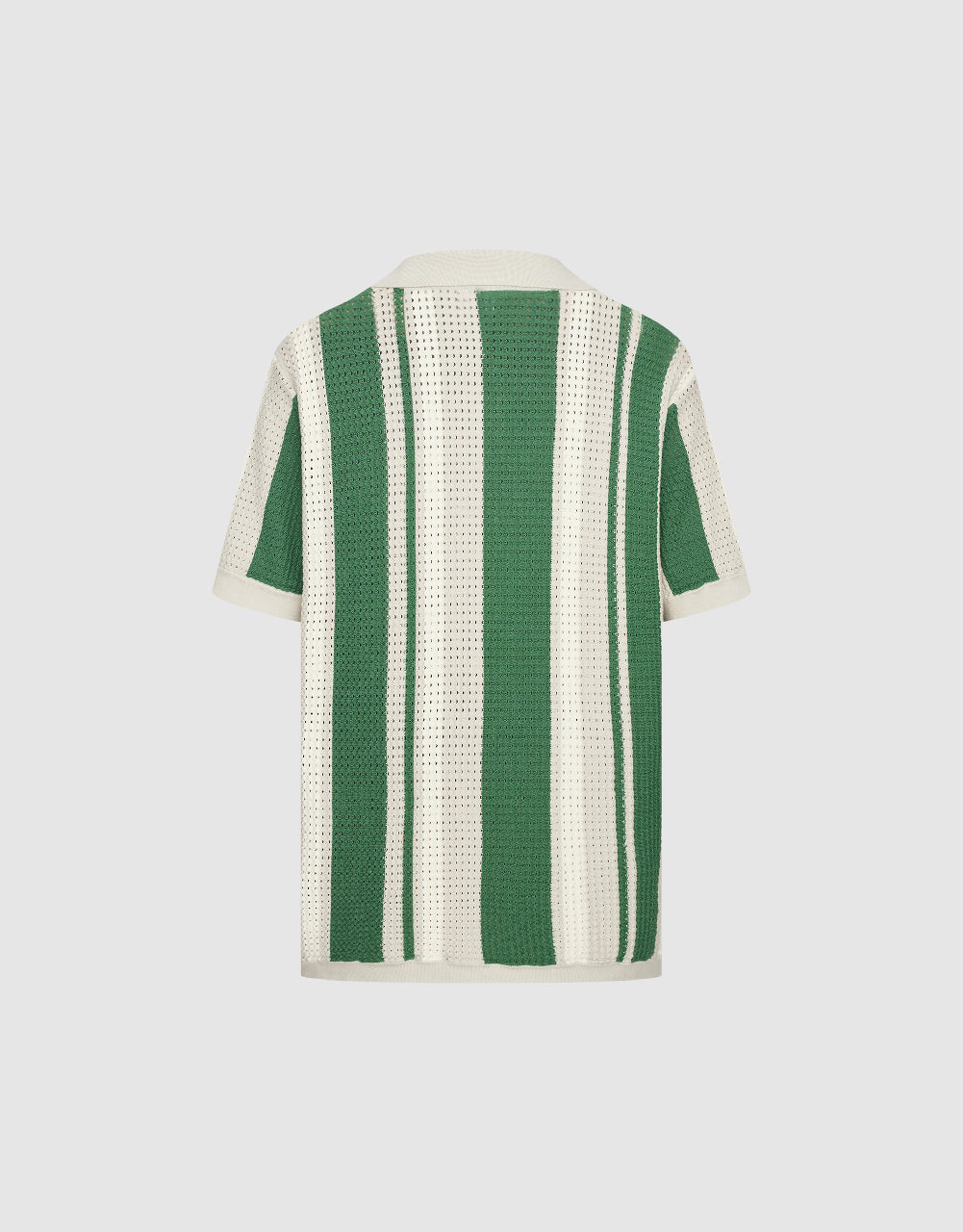 Pointelle Polo Knitted T-Shirt
