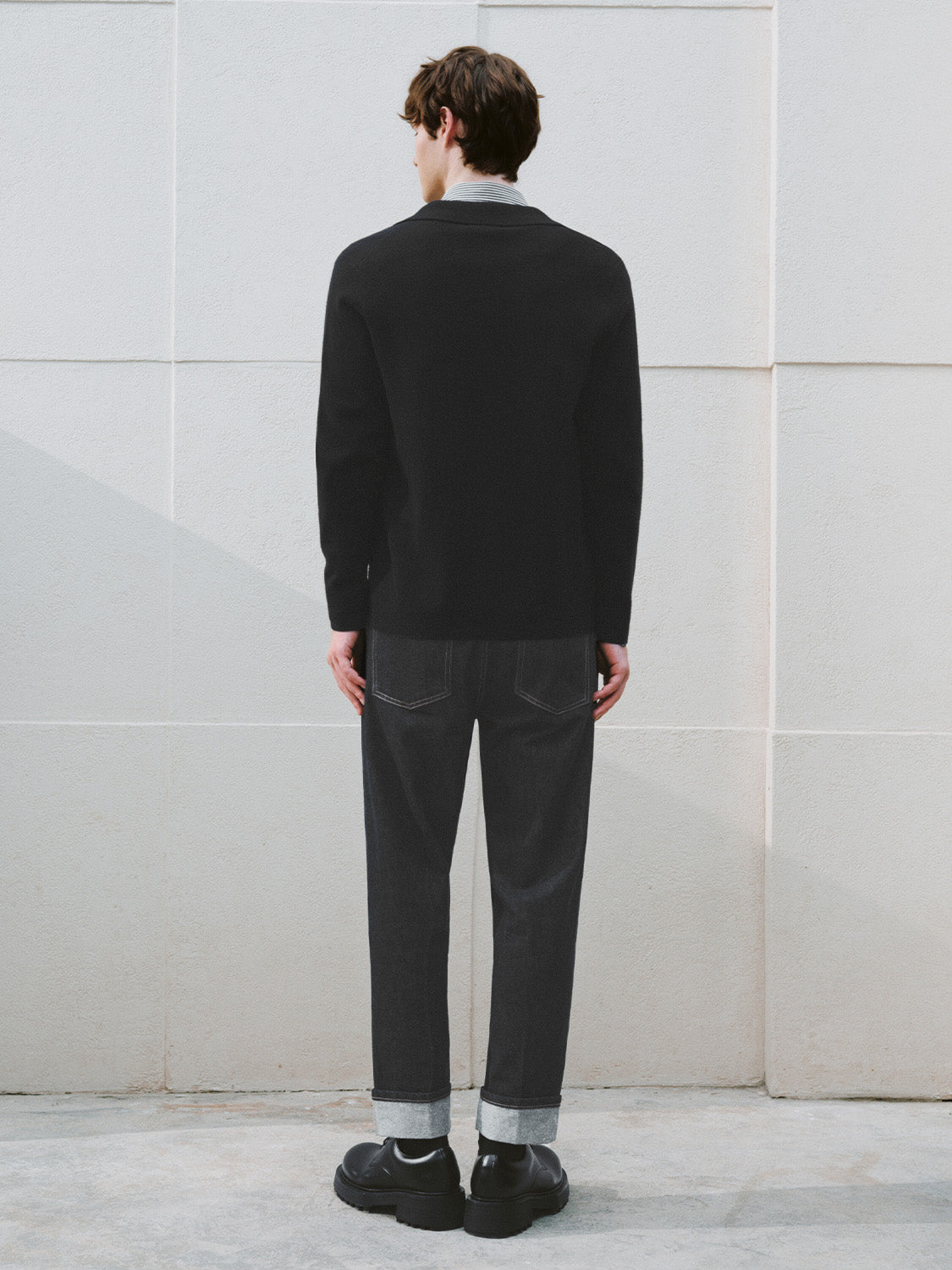 Shirt Collar Knitted Cardigans
