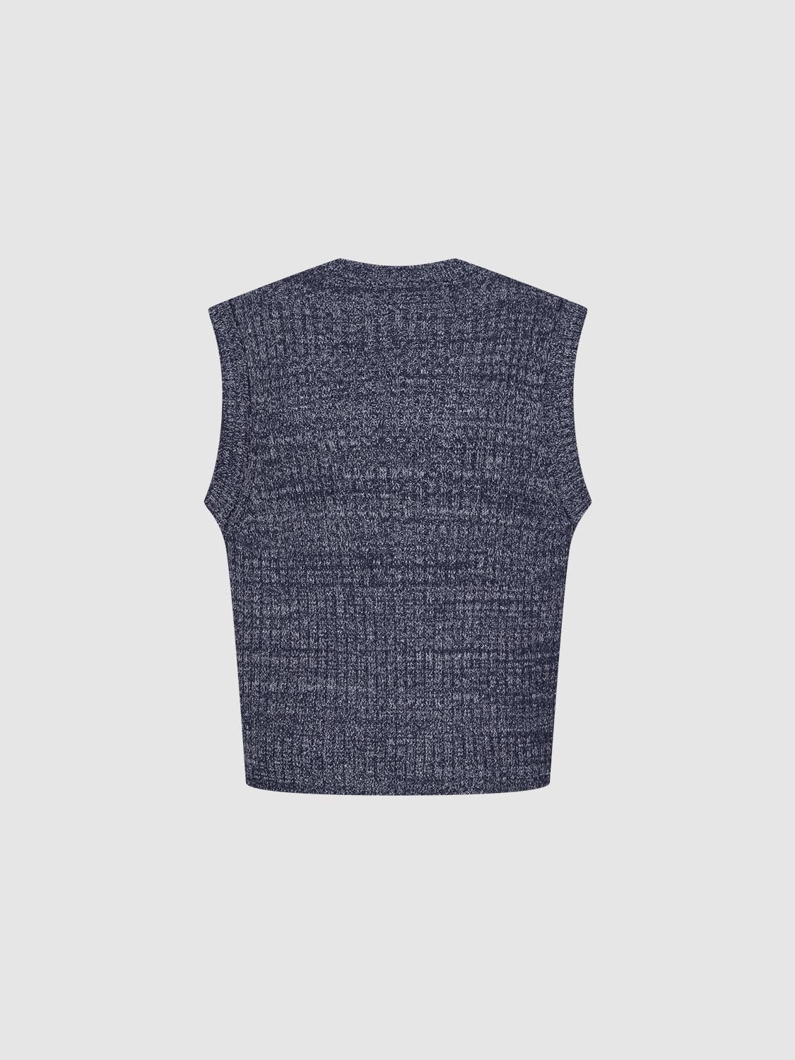 Sleeveless Knitted T-Shirts