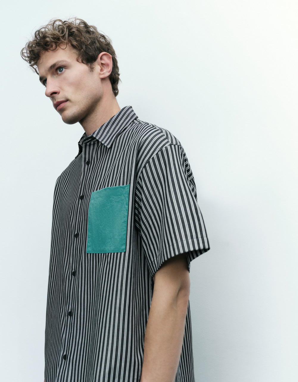 Striped Pocket Detail Shirt