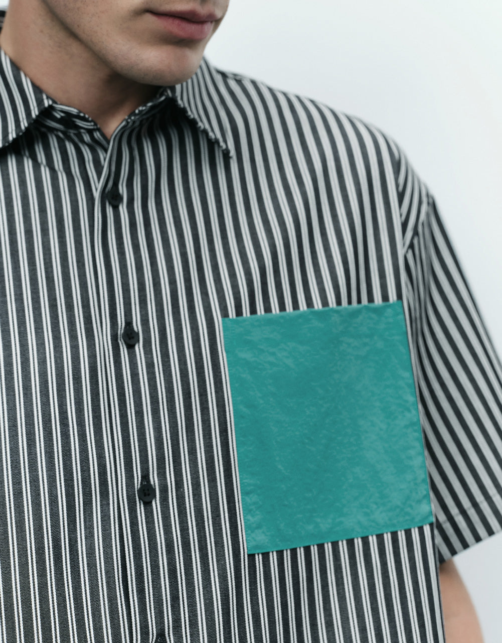 Striped Pocket Detail Shirt