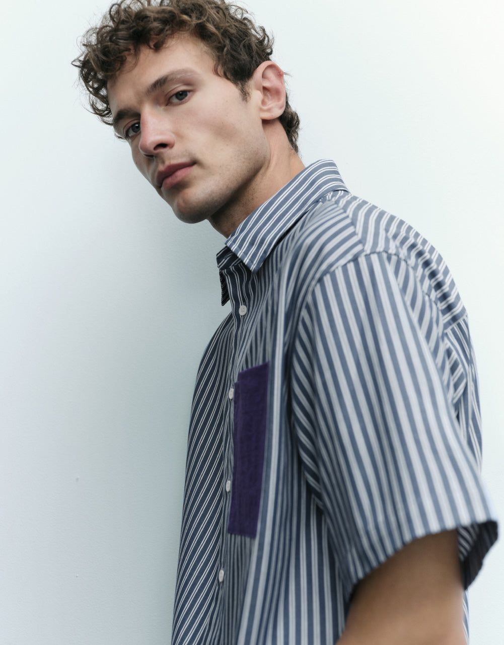 Striped Pocket Detail Shirt