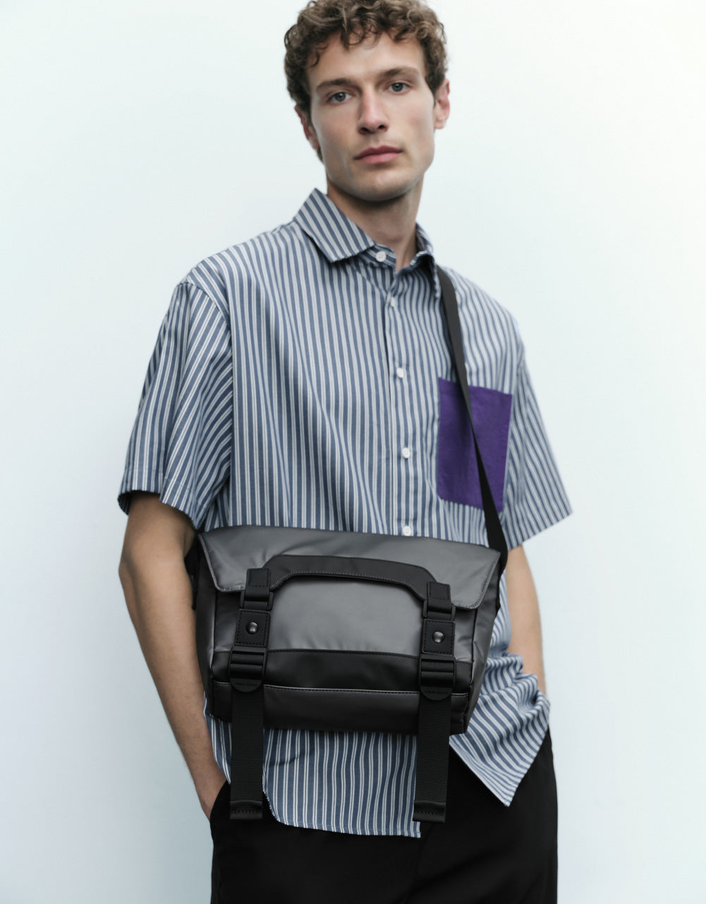 Striped Pocket Detail Shirt