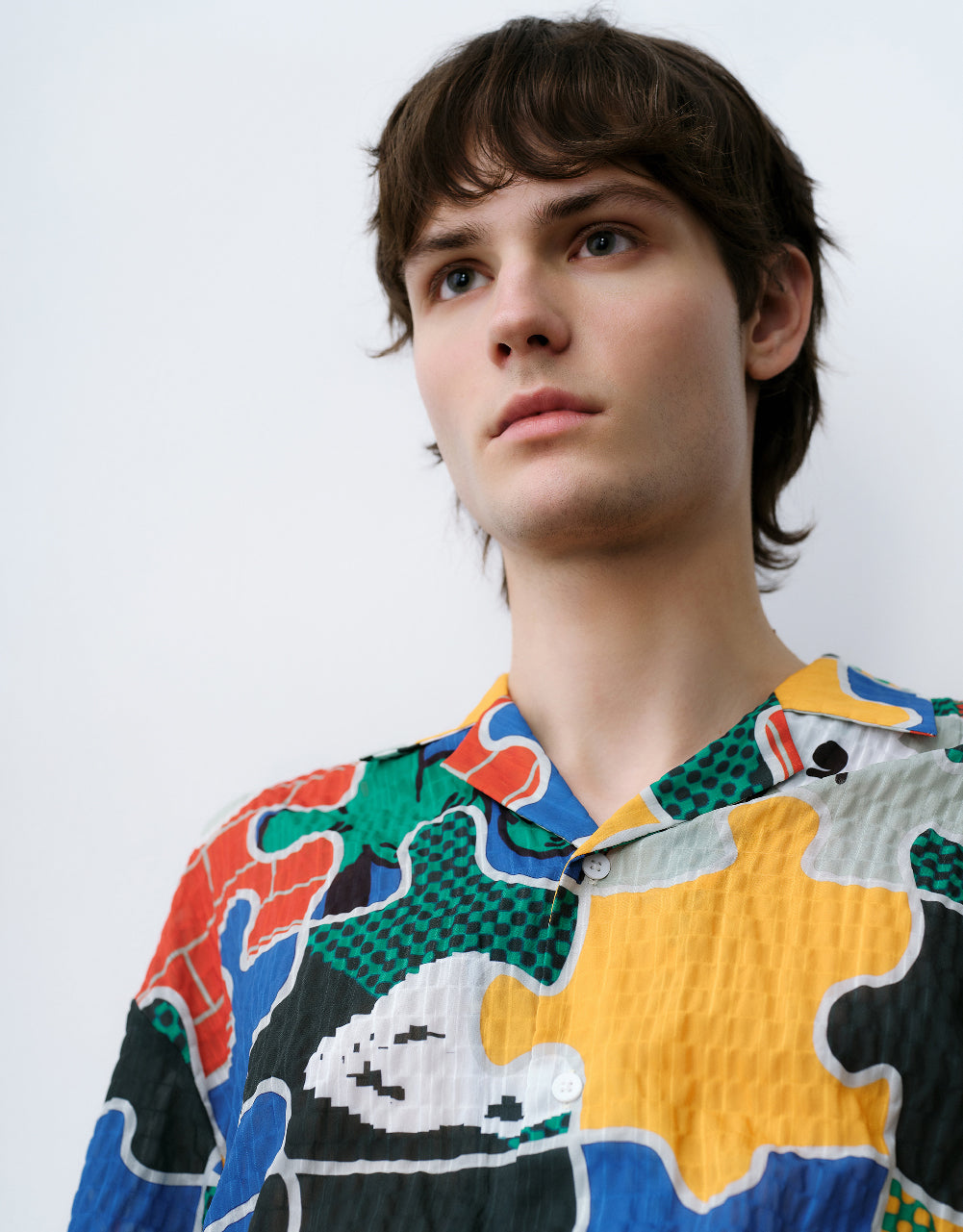 Puzzles Printed Loose Shirt