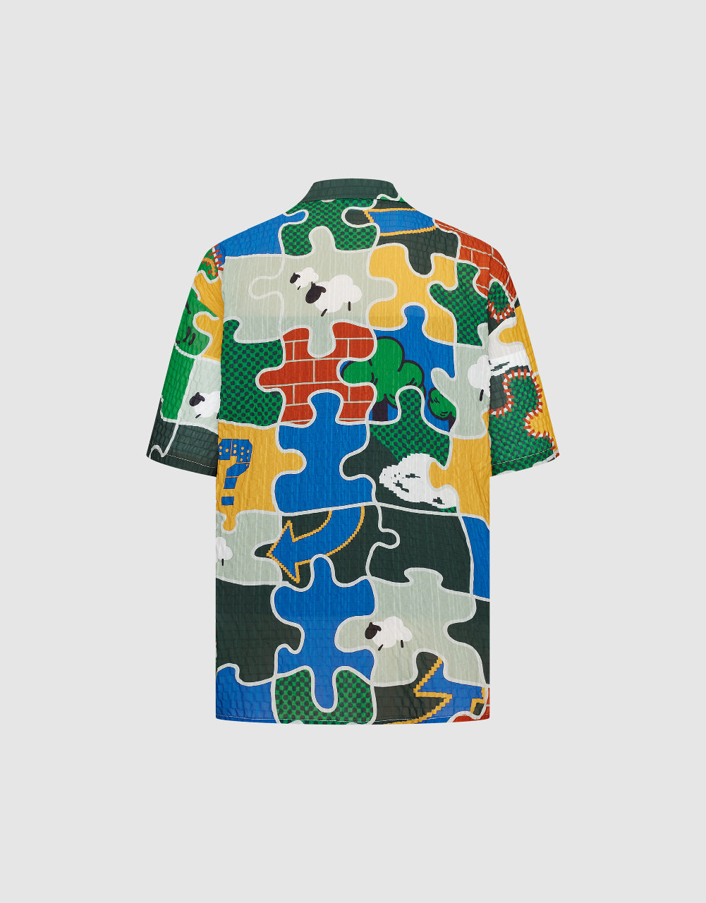 Puzzles Printed Loose Shirt