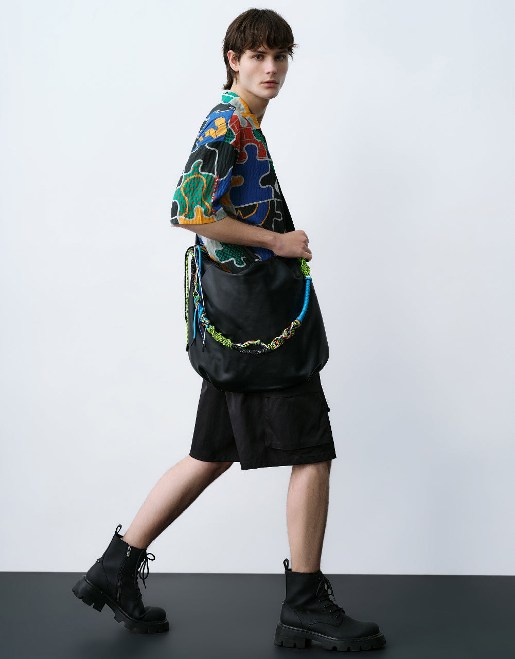 Puzzles Printed Loose Shirt
