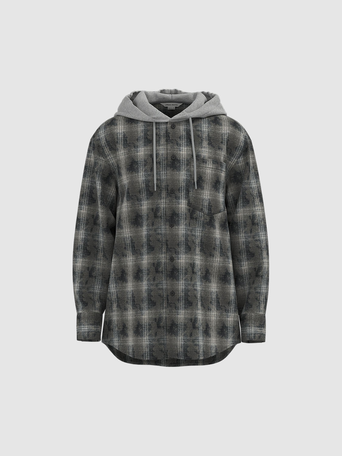 Hoodie Plaid Loose Shirts