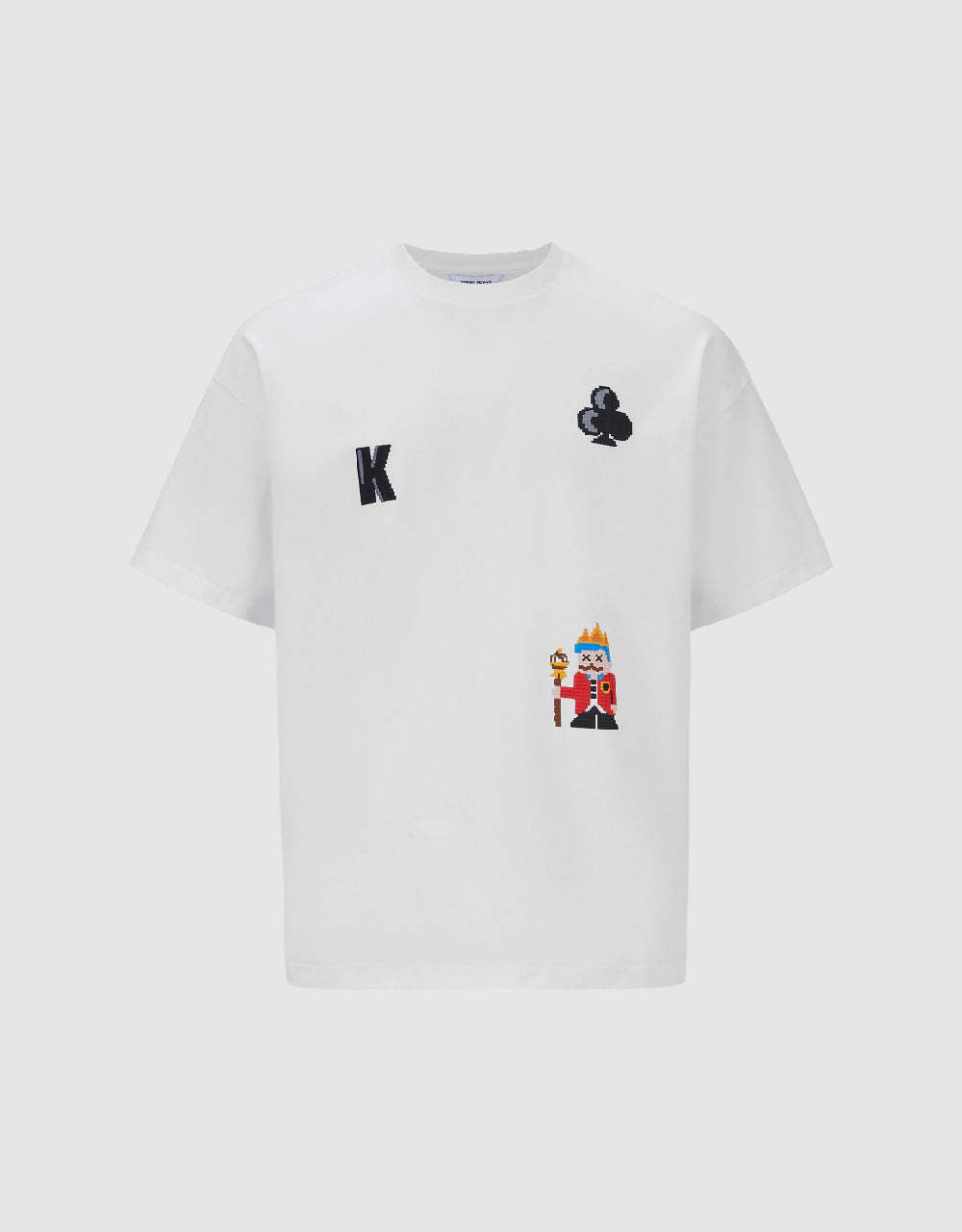 Poker Detail Crew Neck T-Shirt