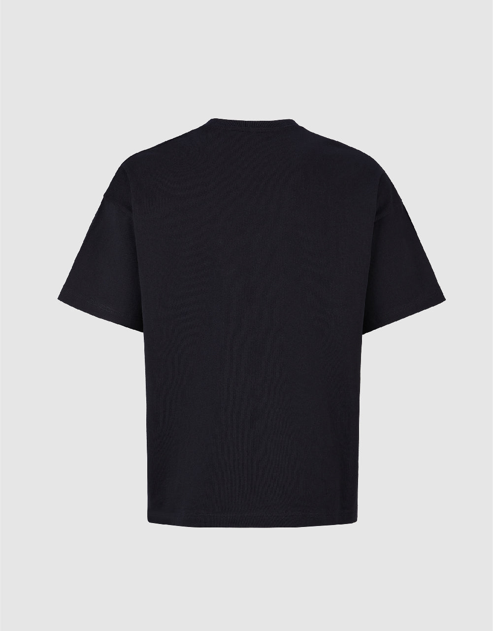 Letter Embossed Crew Neck T-Shirt