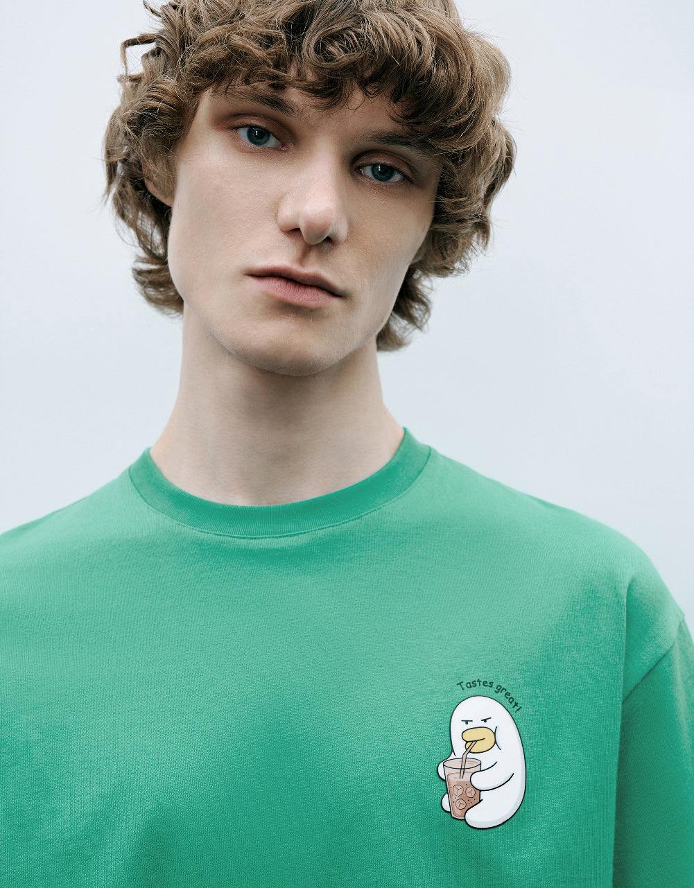 Cartoon Printed Crew Neck T-Shirt