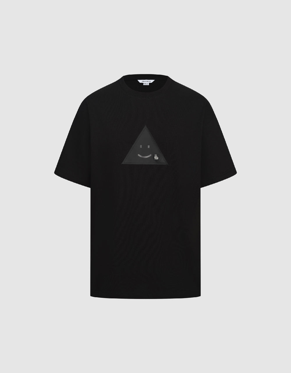 Triangle Embossed Crew Neck T-Shirt