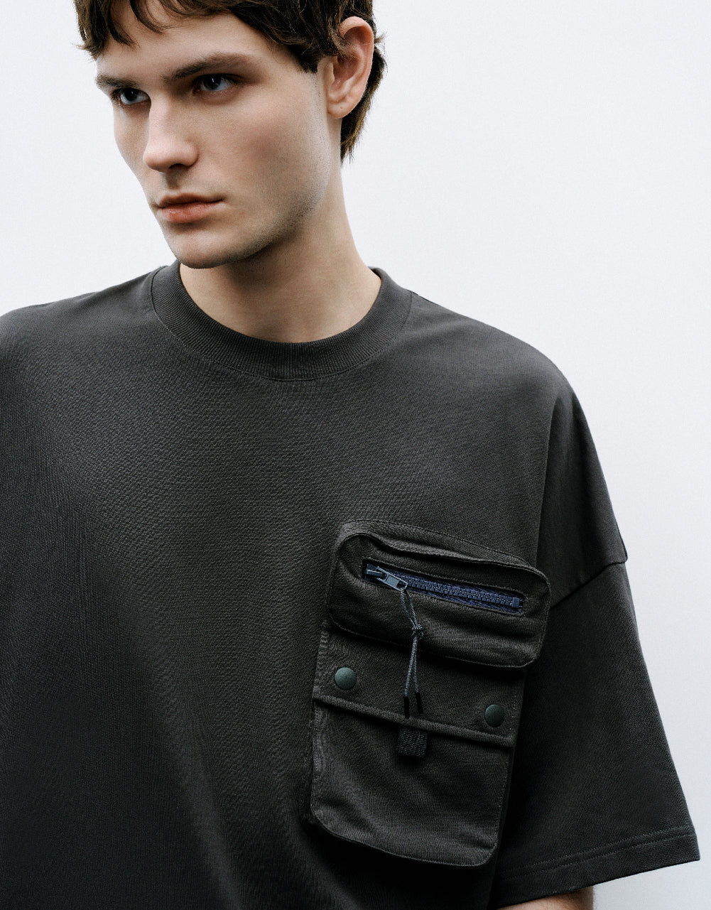 Pocket Detail Crew Neck T-Shirt