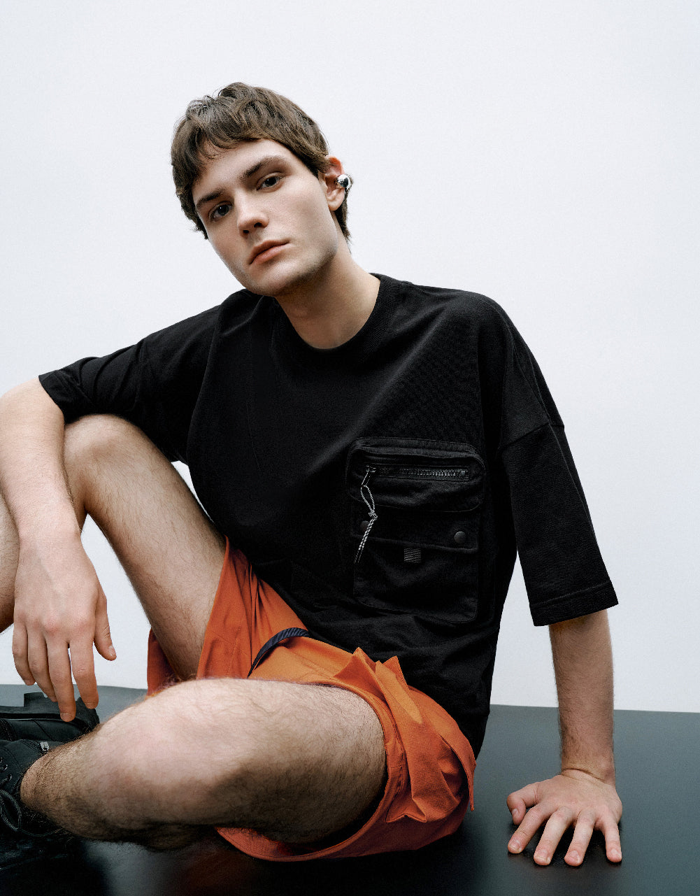 Pocket Detail Crew Neck T-Shirt