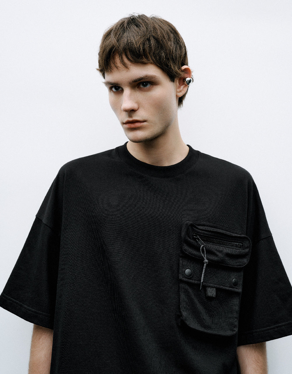 Pocket Detail Crew Neck T-Shirt