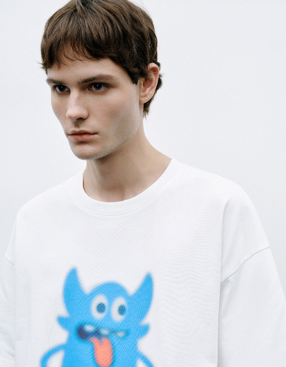 Monster Printed Crew Neck T-Shirt