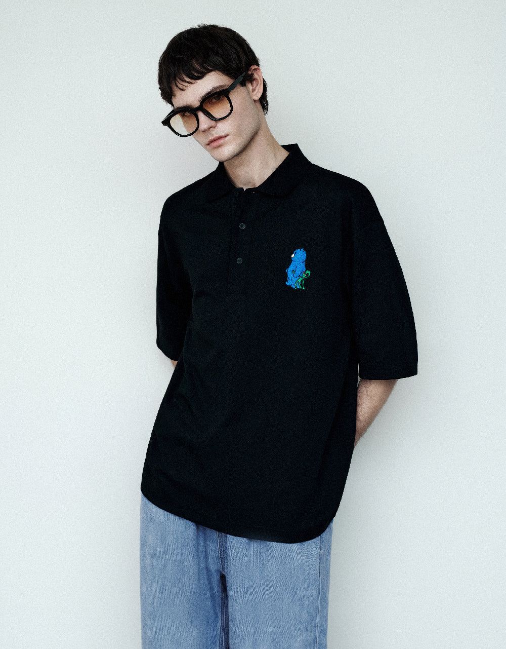 Embossed Polo Shirt