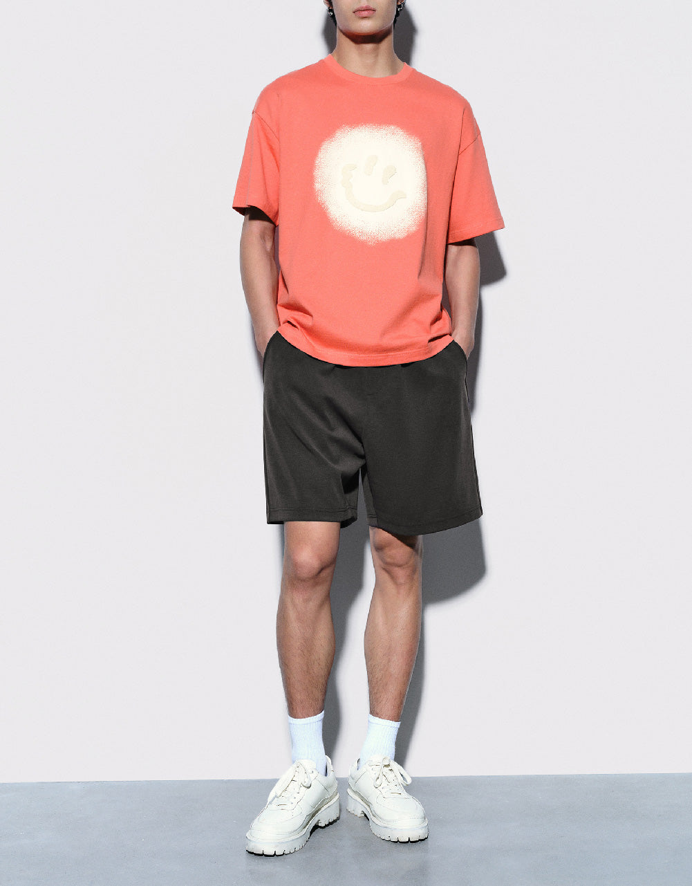 Elastic Waist Loose Shorts