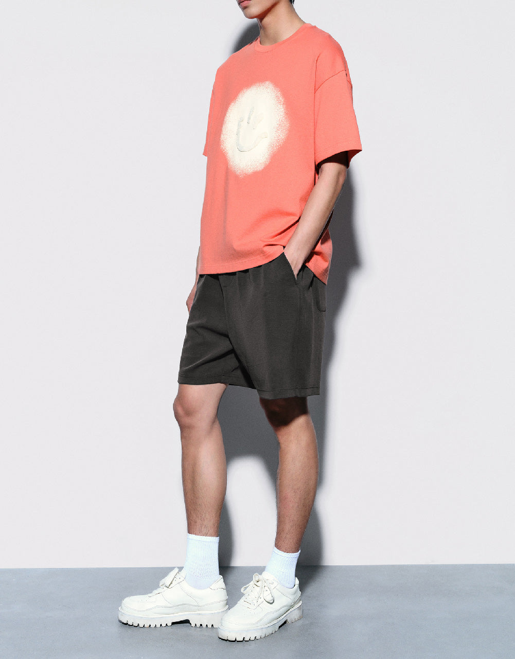 Elastic Waist Loose Shorts