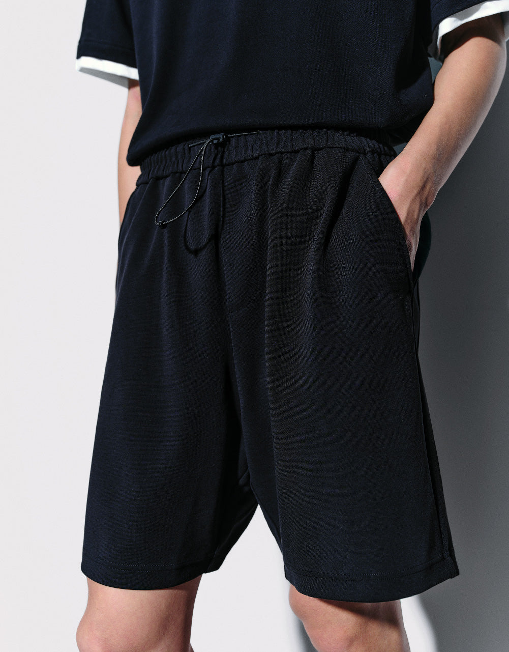 Elastic Waist Loose Shorts
