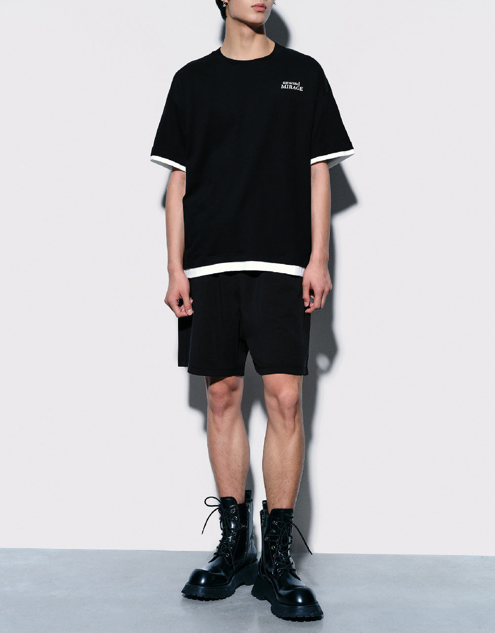 Elastic Waist Loose Shorts