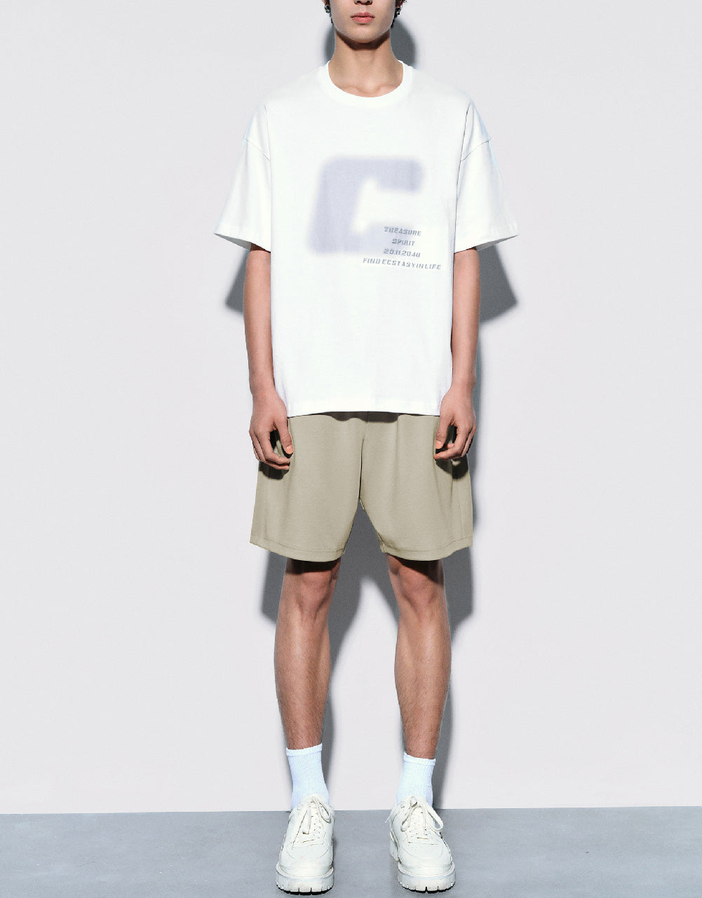 Elastic Waist Loose Shorts