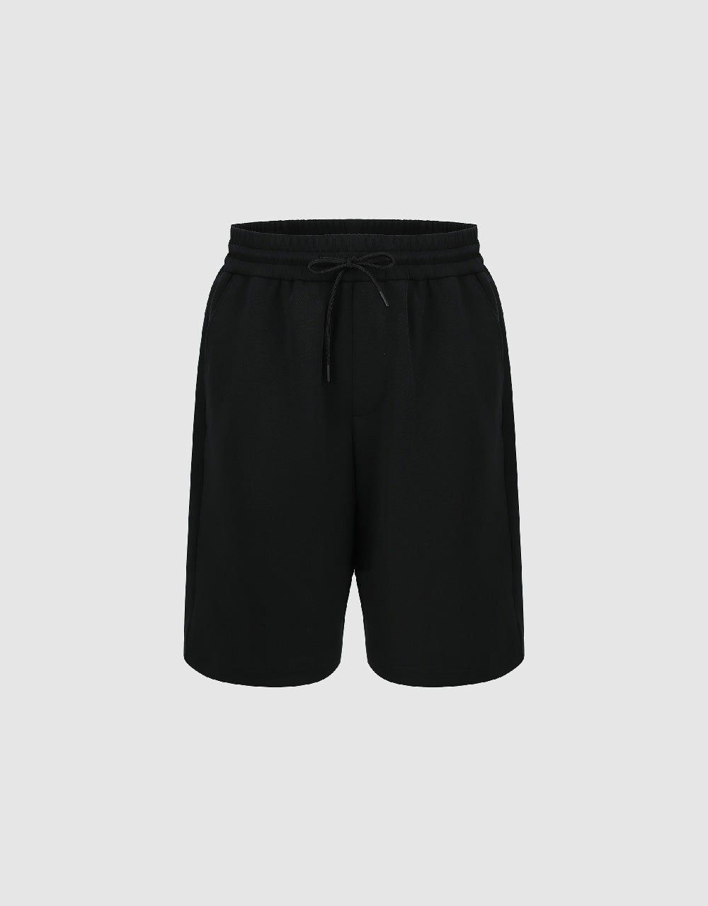 Drawstring Waist Knitted Shorts