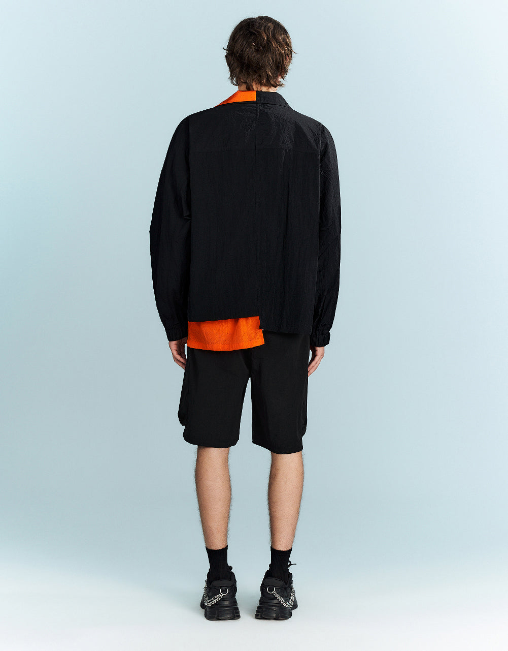 Drawstring Waist Loose Shorts