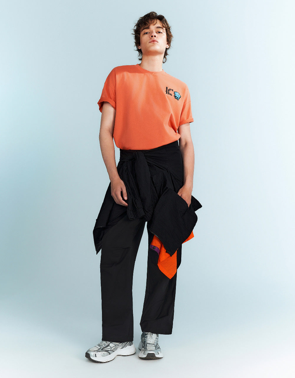 Straight Pants With Belt
