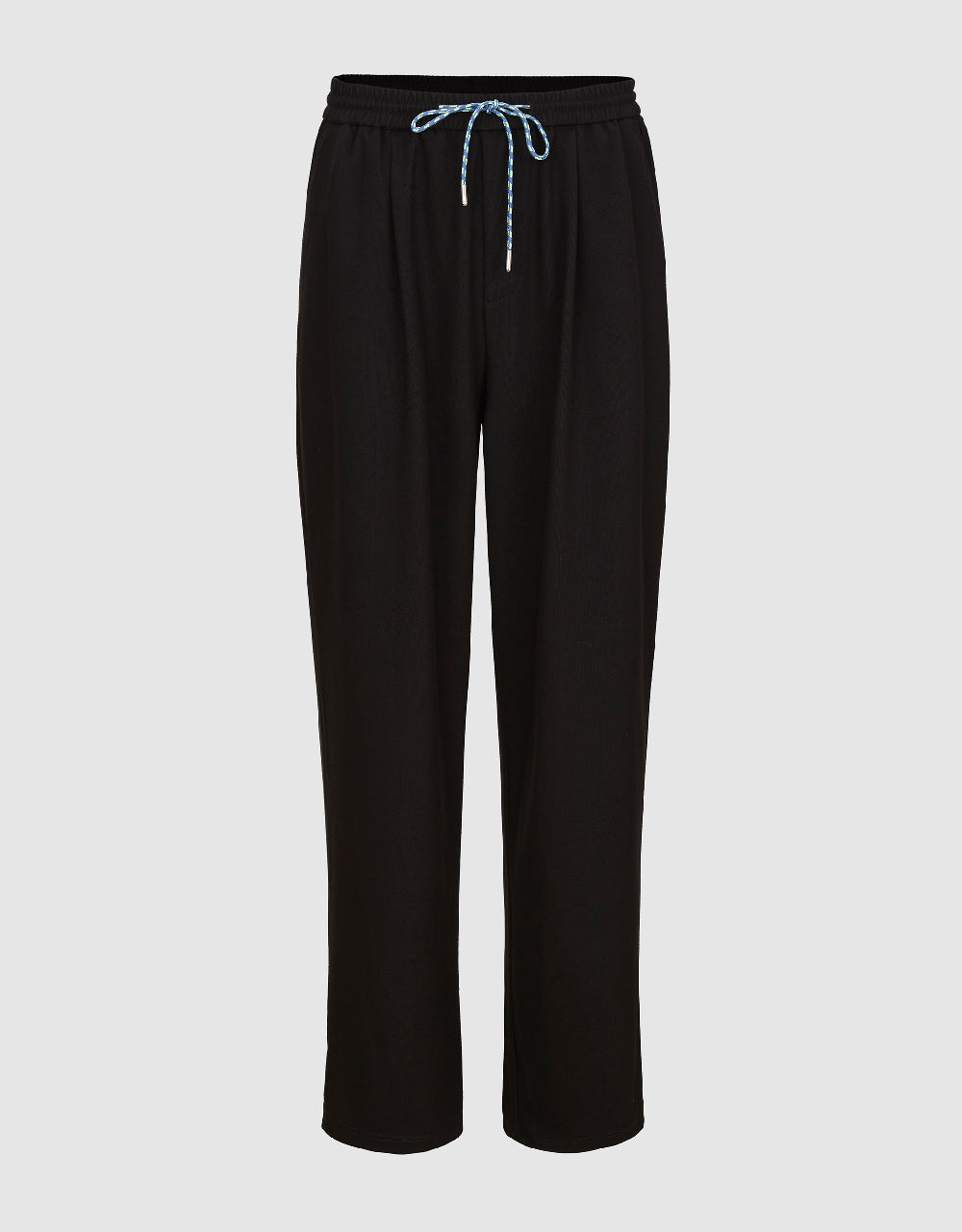 Drawstring Waist Knitted Straight Pants