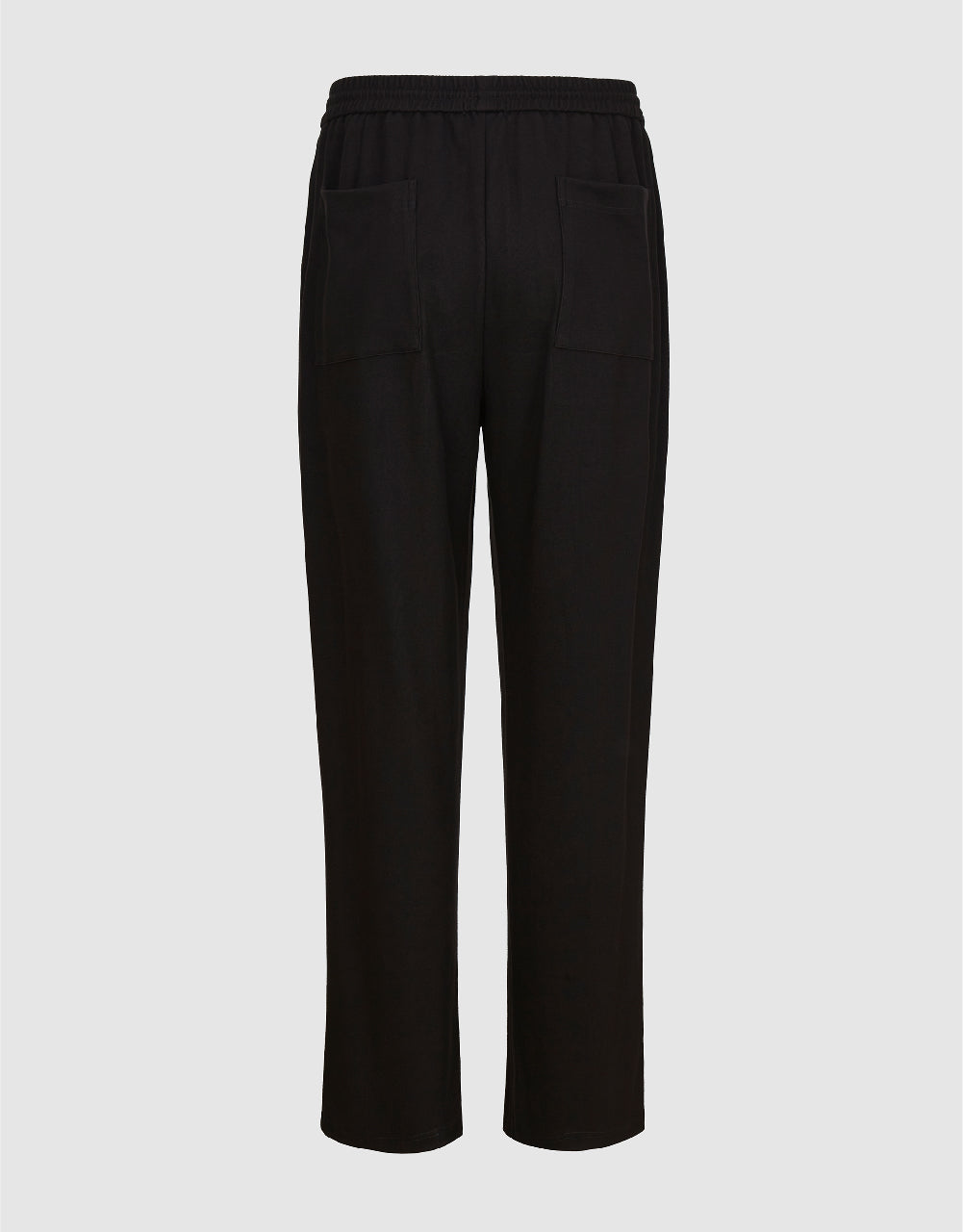 Drawstring Waist Knitted Straight Pants