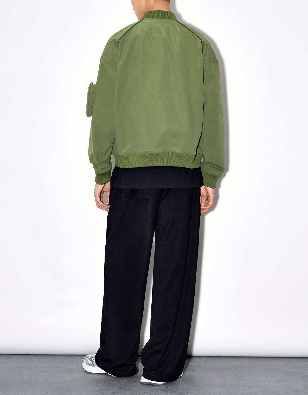 Drawstring Waist Knitted Straight Pants