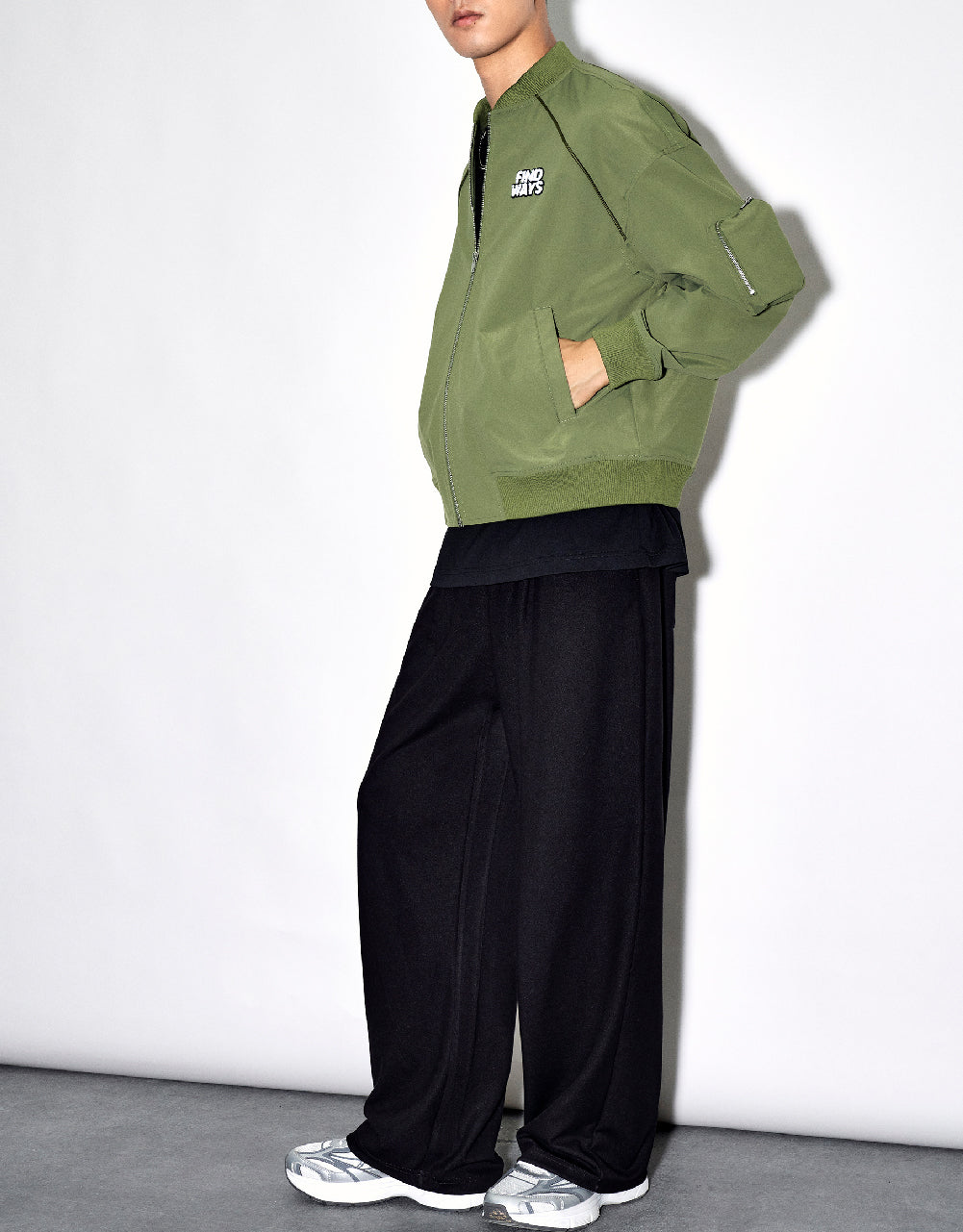 Drawstring Waist Knitted Straight Pants
