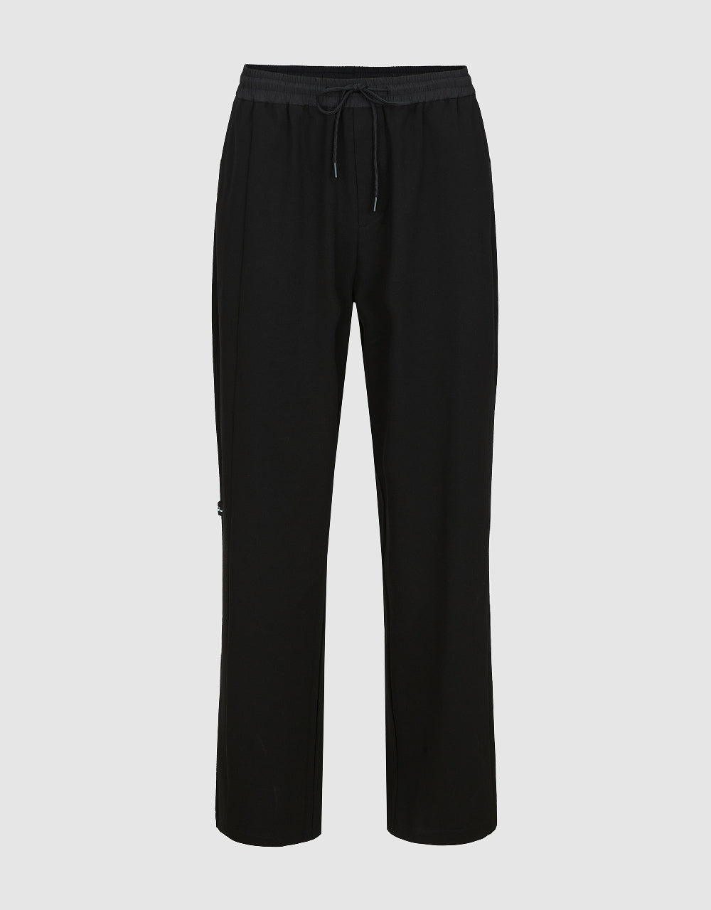 Drawstring Waist Knitted Straight Pants