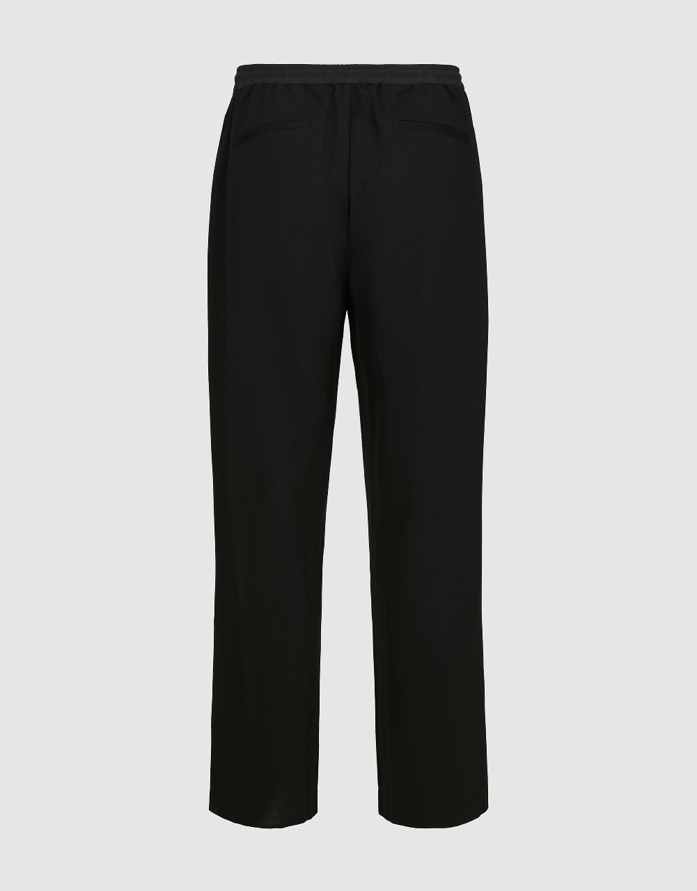 Drawstring Waist Knitted Straight Pants