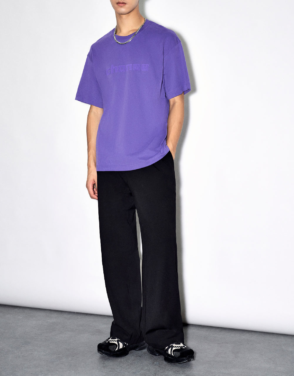 Drawstring Waist Knitted Straight Pants