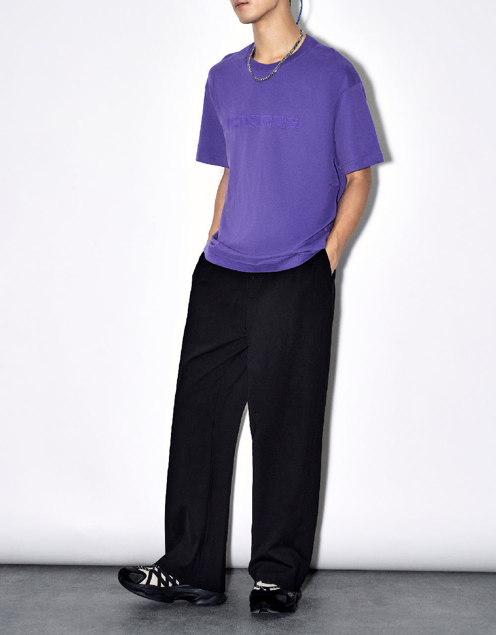 Drawstring Waist Knitted Straight Pants
