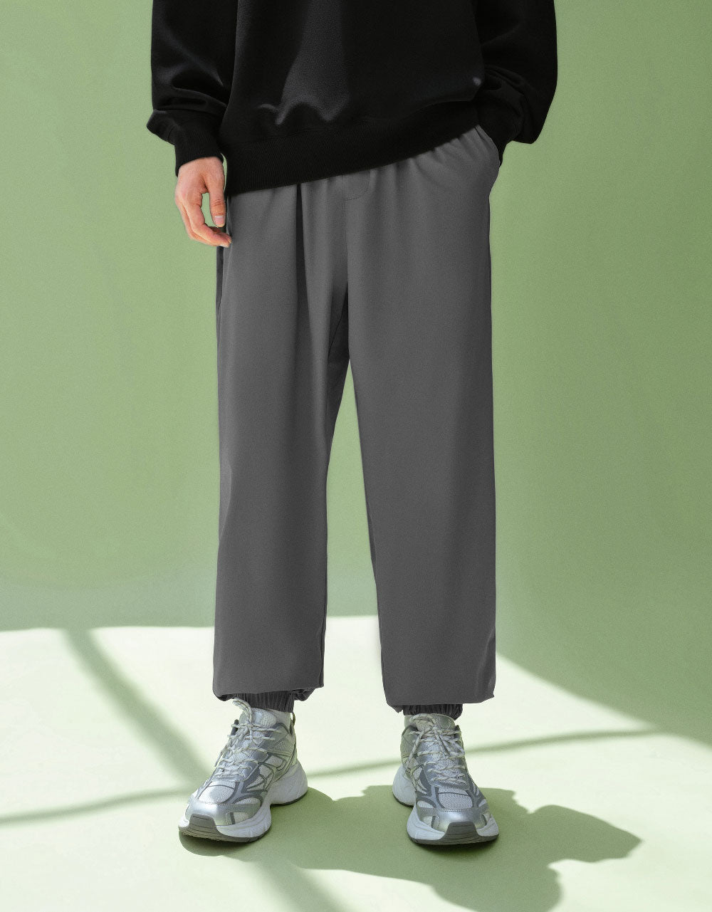 Drawstring Waist Jogger Pants