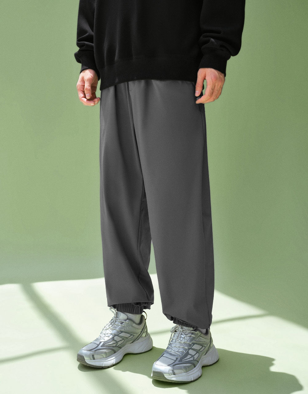 Drawstring Waist Jogger Pants