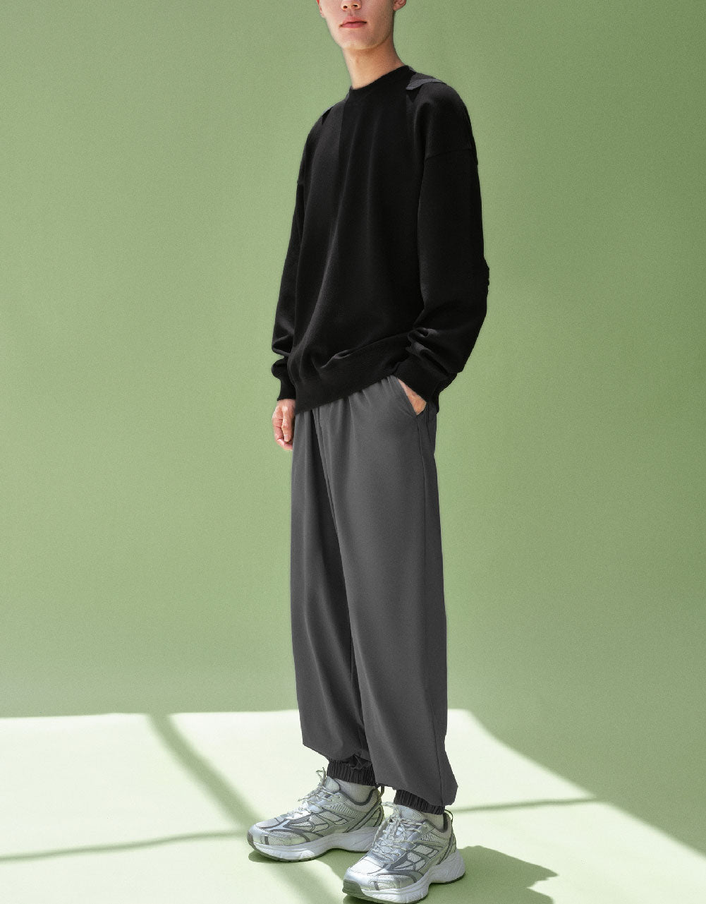 Drawstring Waist Jogger Pants