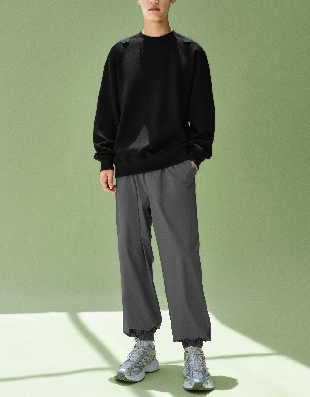 Drawstring Waist Jogger Pants