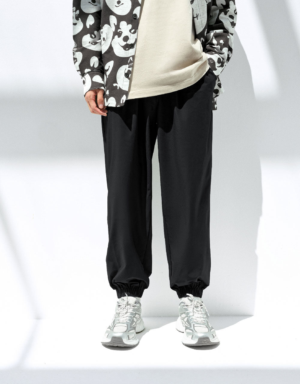 Drawstring Waist Jogger Pants