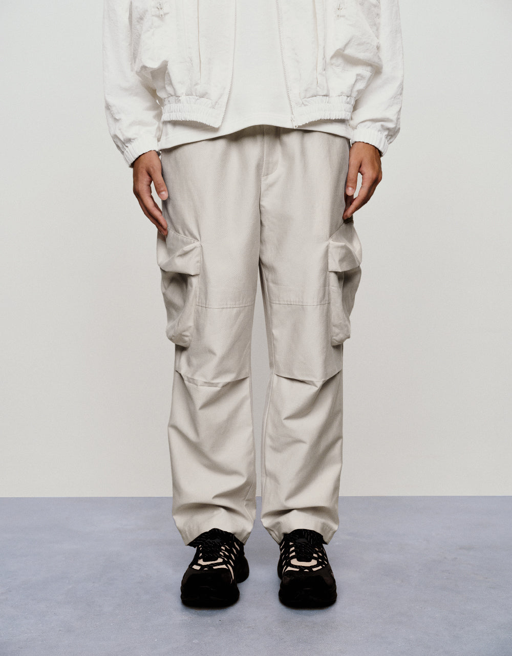 Drawstring Waist Straight Pants